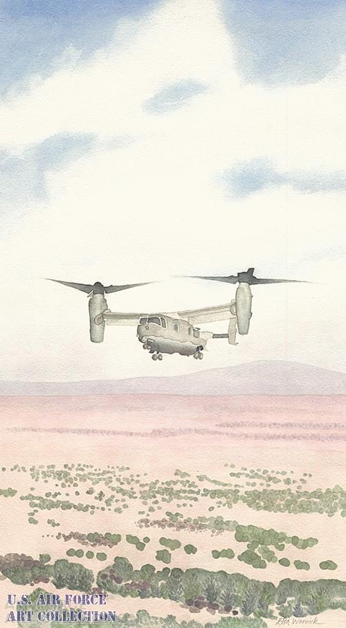 CV-22 Osprey Preparing to Land